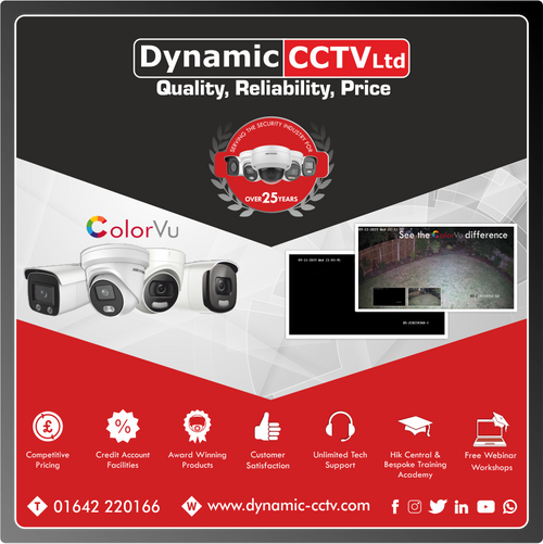Hikvision ColorVu Cameras stocked by Dynamic CCTV
